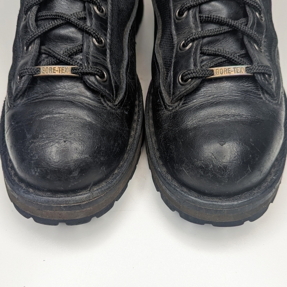 Danner Acadia boots 8" tactical black leather canvas lace up men's size 10 - Picture 4 of 8